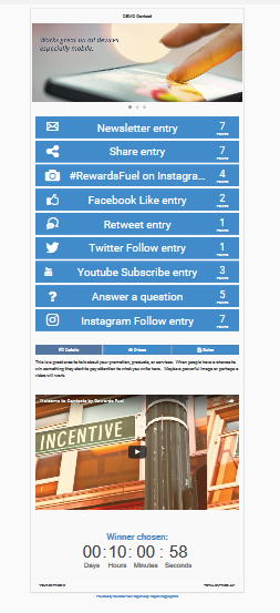 screenshot of Rewards Fuel